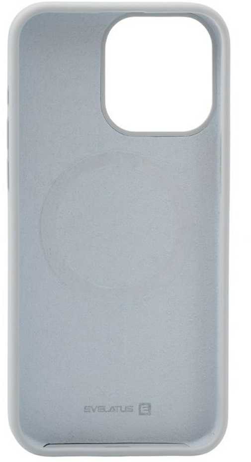 Evelatus Apple iPhone 15 Pro Max Premium Magsafe Soft Touch Silikoninis dėklas New Function Pilkas Mėlyna