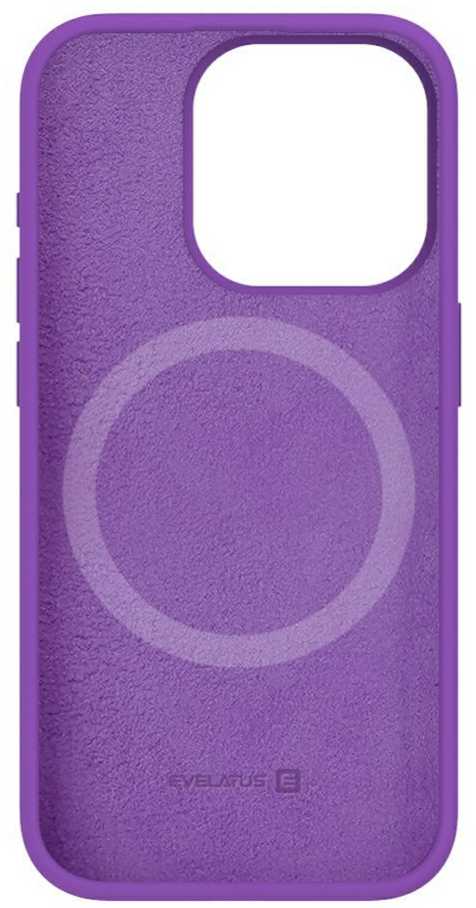 Evelatus Apple iPhone 15 Pro Premium Magsafe Soft Touch Silikoninis dėklas Deep Violetinė