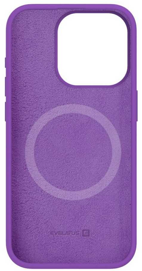 Evelatus Apple iPhone 15 Pro Max Premium Magsafe Soft Touch Silikoninis dėklas Deep Violetinė