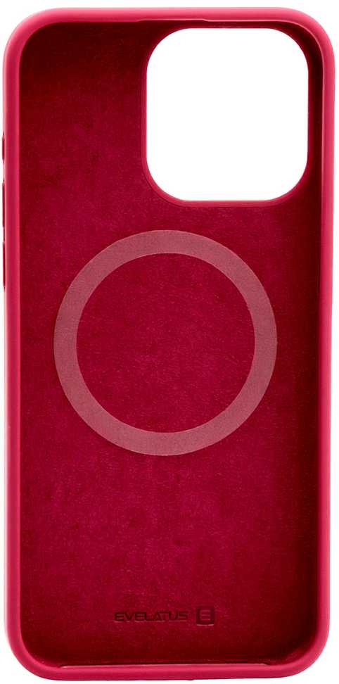 Evelatus Apple iPhone 14 Plus Premium Magsafe Soft Touch Silikoninis dėklas Dark Raudona
