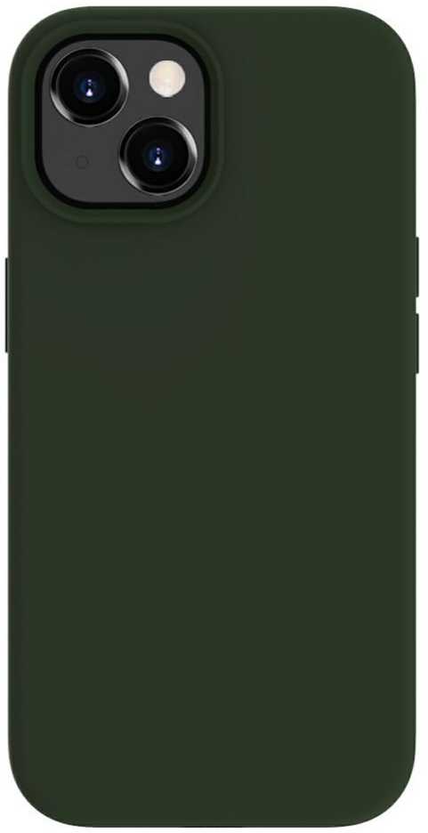 Evelatus Apple iPhone 15 Premium Magsafe Soft Touch Silikoninis dėklas Dark Olive