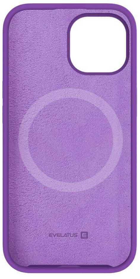 Evelatus Apple iPhone 15 Plus Premium Magsafe Soft Touch Silikoninis dėklas Deep Violetinė