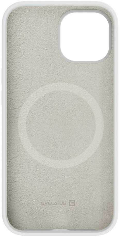 Evelatus Apple iPhone 15 Plus Premium Magsafe Soft Touch Silikoninis dėklas Baltas