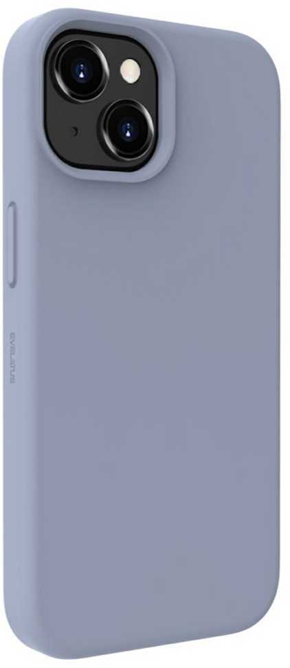 Evelatus Apple iPhone 15 Premium Magsafe Soft Touch Silikoninis dėklas Lavender Gray