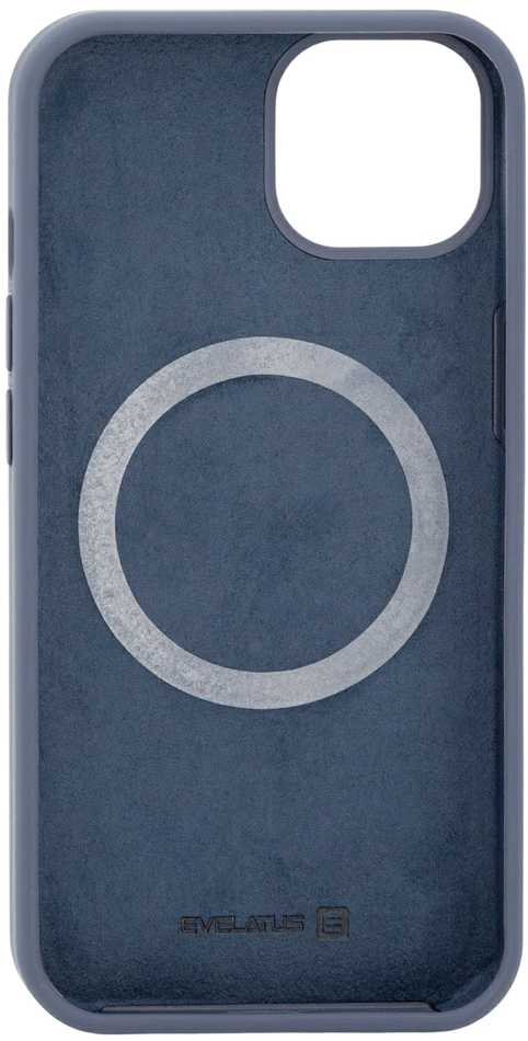 Evelatus Apple iPhone 14 Plus Premium Magsafe Soft Touch Silikoninis dėklas Midnight Mėlyna