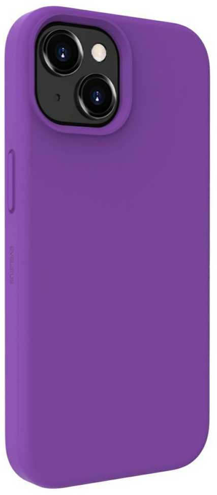 Evelatus Apple iPhone 15 Premium Magsafe Soft Touch Silikoninis dėklas Deep Violetinė