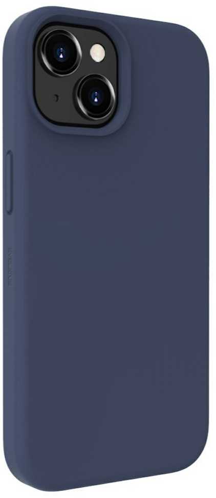 Evelatus Apple iPhone 15 Premium Magsafe Soft Touch Silikoninis dėklas Midnight Mėlyna