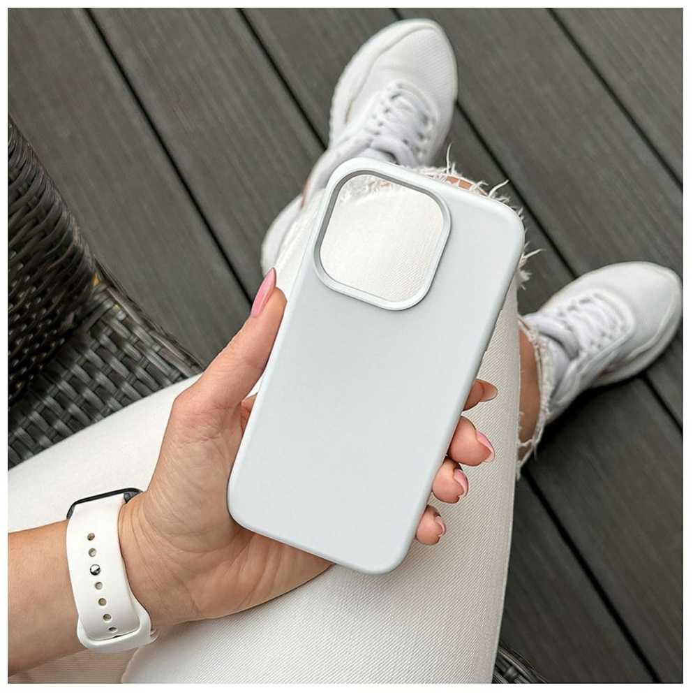 Evelatus Apple iPhone 14 Pro Max Premium Magsafe Soft Touch Silikoninis dėklas Baltas