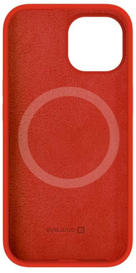 Evelatus Apple iPhone 15 Premium Magsafe Soft Touch Silikoninis dėklas Raudona