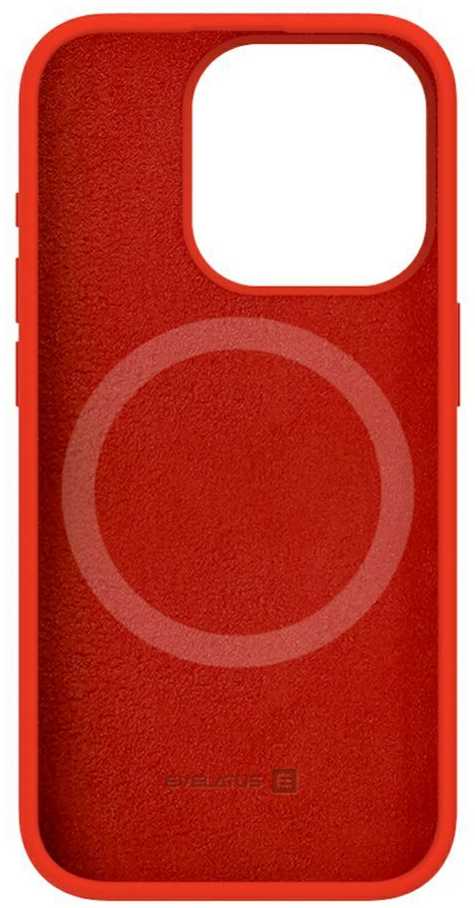 Evelatus Apple iPhone 15 Pro Premium Magsafe Soft Touch Silikoninis dėklas Raudona