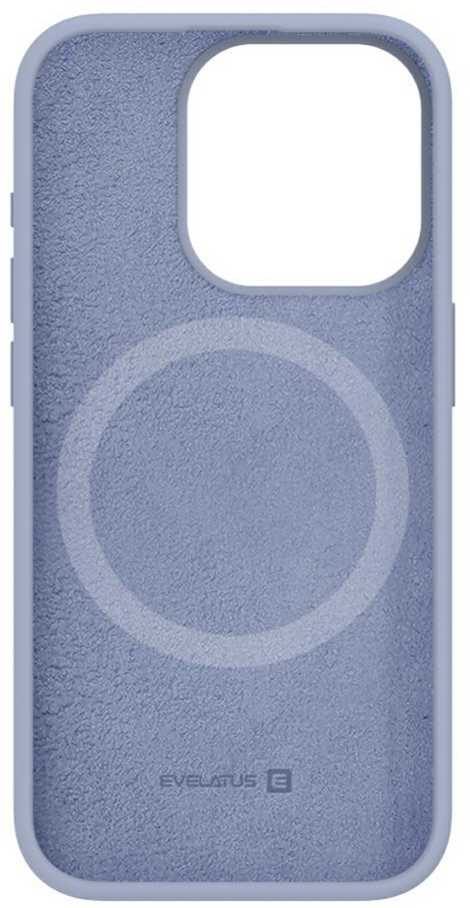 Evelatus Apple iPhone 15 Pro Premium Magsafe Soft Touch Silikoninis dėklas Lavender Gray