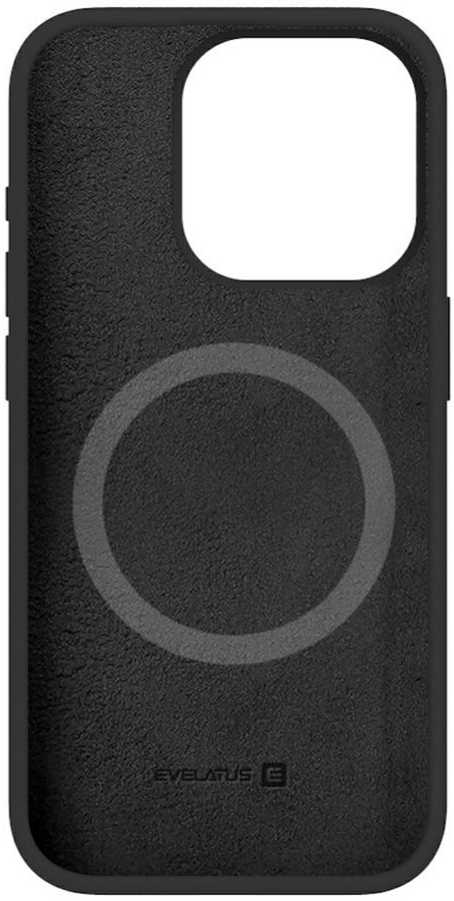 Evelatus Apple iPhone 15 Pro Max Premium Magsafe Soft Touch Silikoninis dėklas Juodas