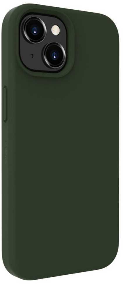 Evelatus Apple iPhone 15 Premium Magsafe Soft Touch Silikoninis dėklas Dark Olive