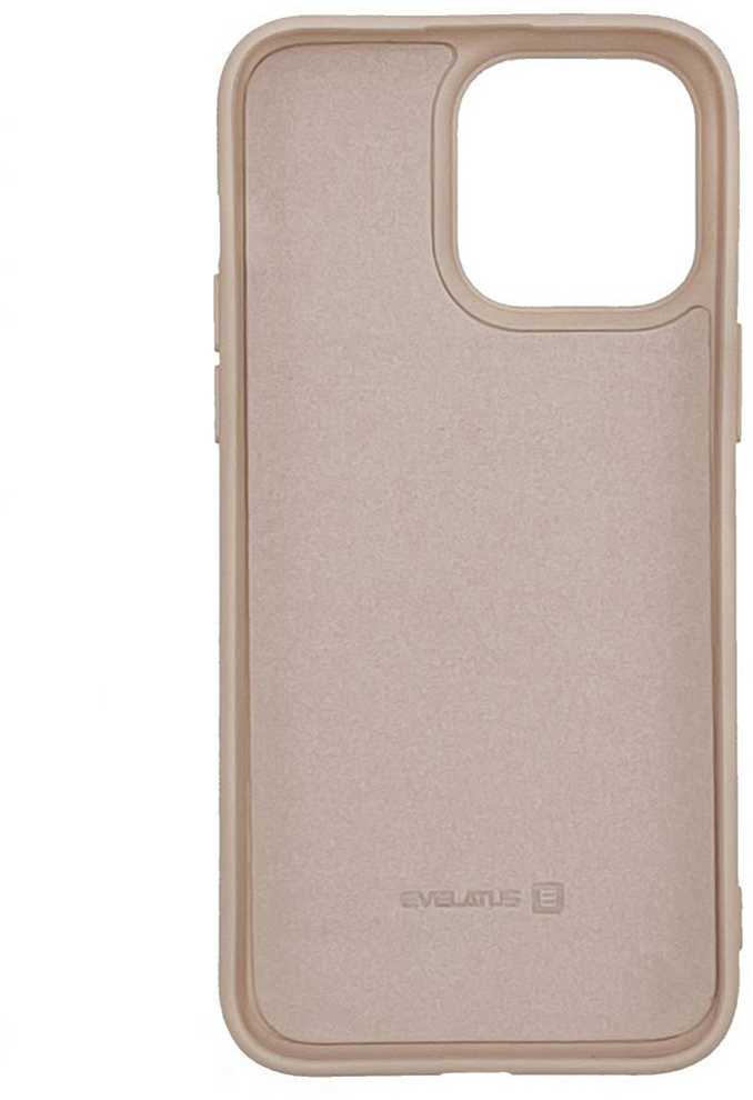 Evelatus Apple iPhone 14 Pro 6.1 Nano Silikoninis dėklas Soft Touch TPU rusvai gelsvas