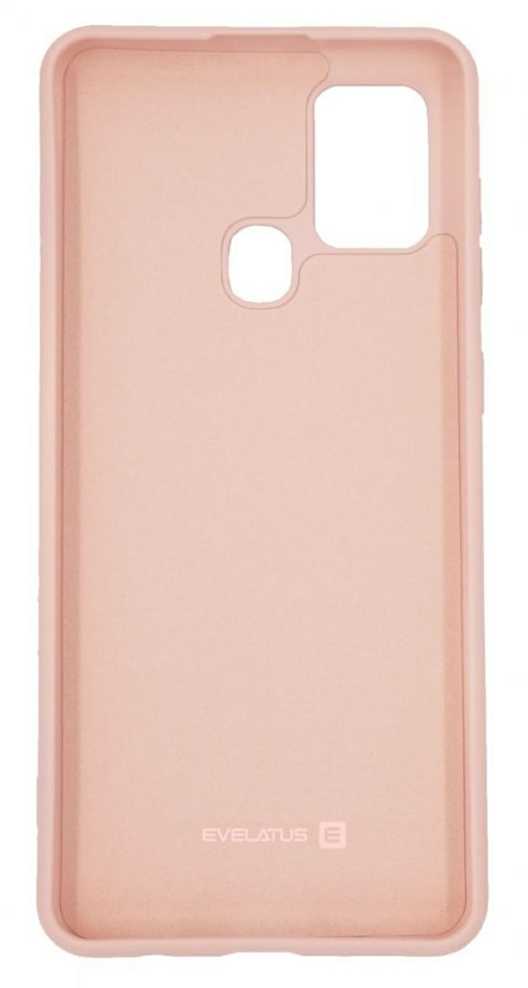 Evelatus Samsung Galaxy A21s Nano Silikoninis dėklas Soft Touch TPU rusvai gelsvas