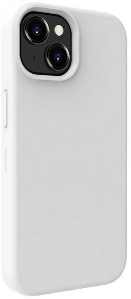 Dėklas Evelatus Premium Mīksta pieskāriena silikona aizmugures maks-apvalks priekš iPhone 15 Plus Balta