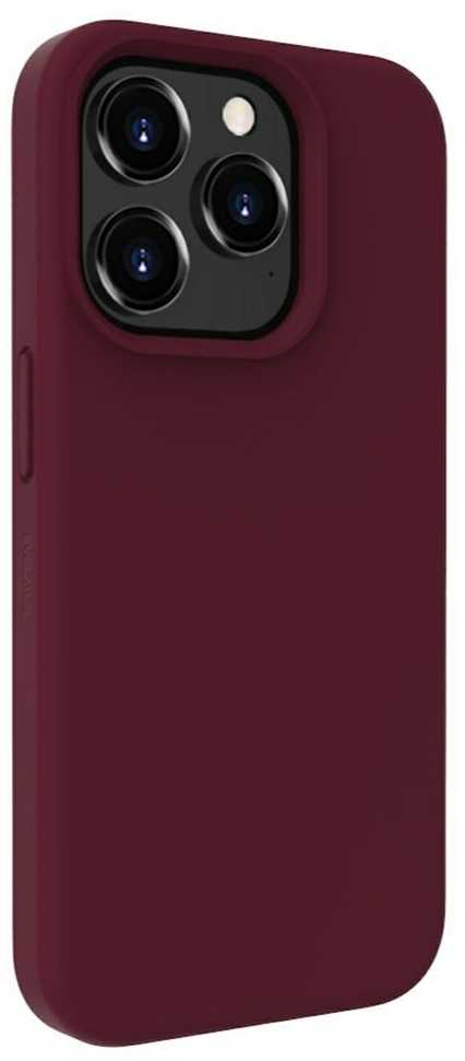 Dėklas Evelatus Premium Mīksta pieskāriena silikona aizmugures maks-apvalks priekš iPhone 15 Pro Max Sarkans