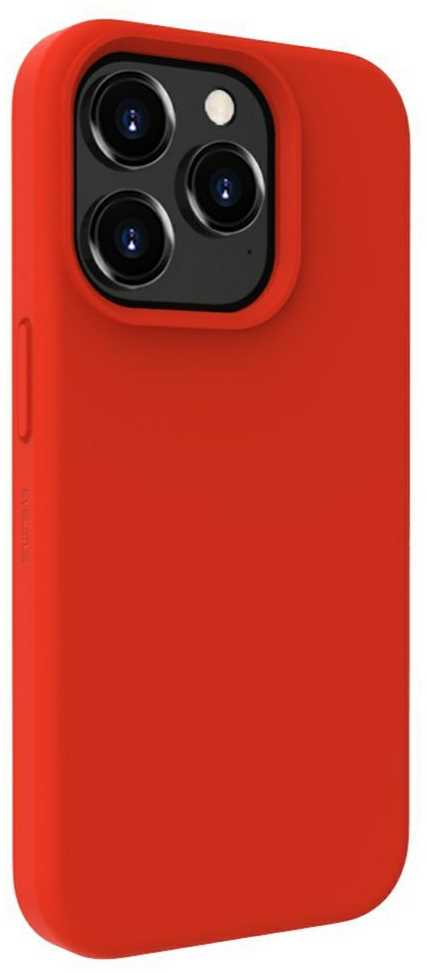 Dėklas Evelatus Premium Mīksta pieskāriena silikona aizmugures maks-apvalks priekš iPhone 15 Pro Sarkana