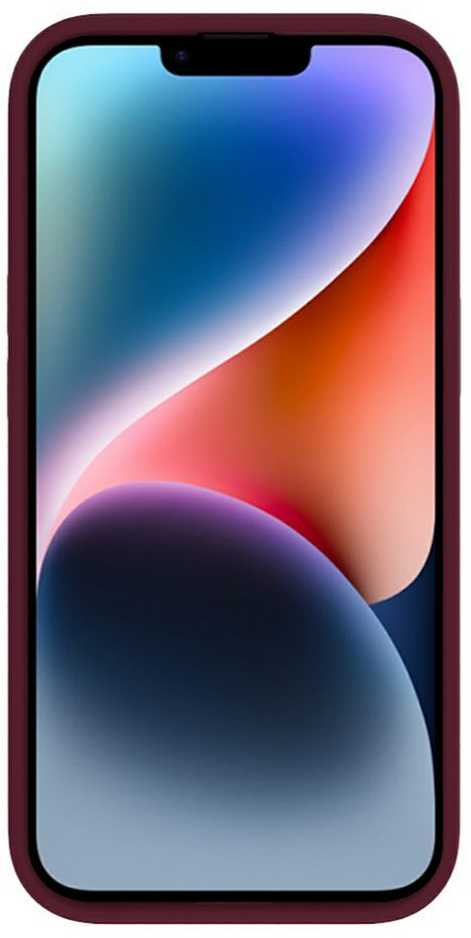 Dėklas Evelatus Premium Mīksta pieskāriena silikona aizmugures maks-apvalks priekš iPhone 15 Bordo