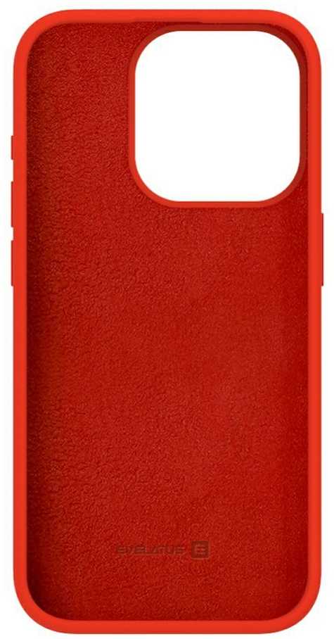 Dėklas Evelatus Premium Mīksta pieskāriena silikona aizmugures maks-apvalks priekš iPhone 15 Pro Sarkana