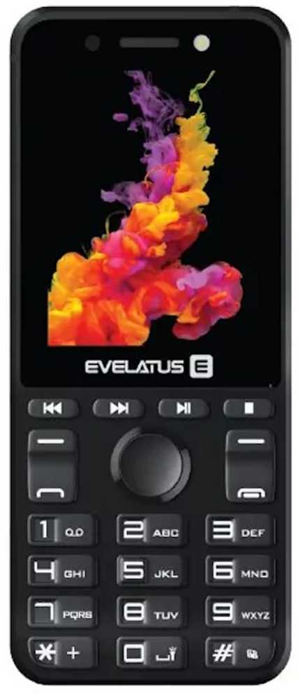 Evelatus Tron Plāns Pogu Telefons ar Divām Sim kartēm Radio Lukturi Kameru & Ietilpīgu akumulātoru Melns