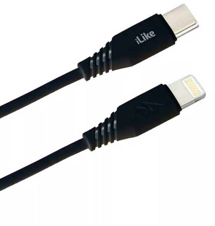 „iLike Apple“ įkrovimo laidas, C tipo į „Lightning“ jungtį, CTL01, juodas
