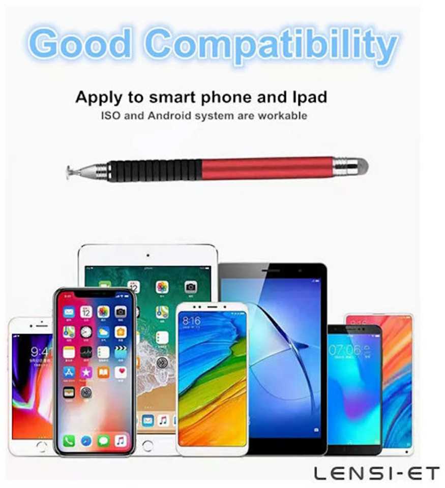 iLike P21 Kapacitīvais 2in1 Stylus irbulis augstu precizitāti un zīmēšanu (Planšetēm / Telefoniem) Sudraba