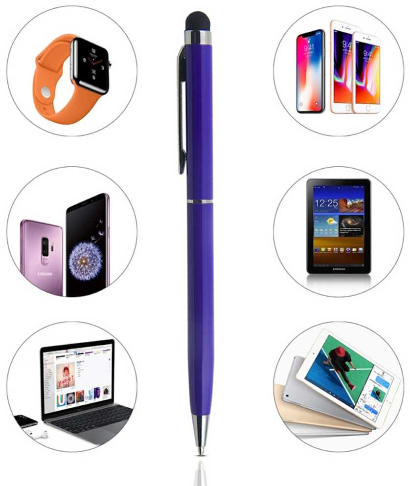 iLike PN1 Universāls 2in1 kapacitīvo ekrānu Stylus ar pildspalvu (Mobilajiem telefoniem un Planšetdatoriem) Violeta