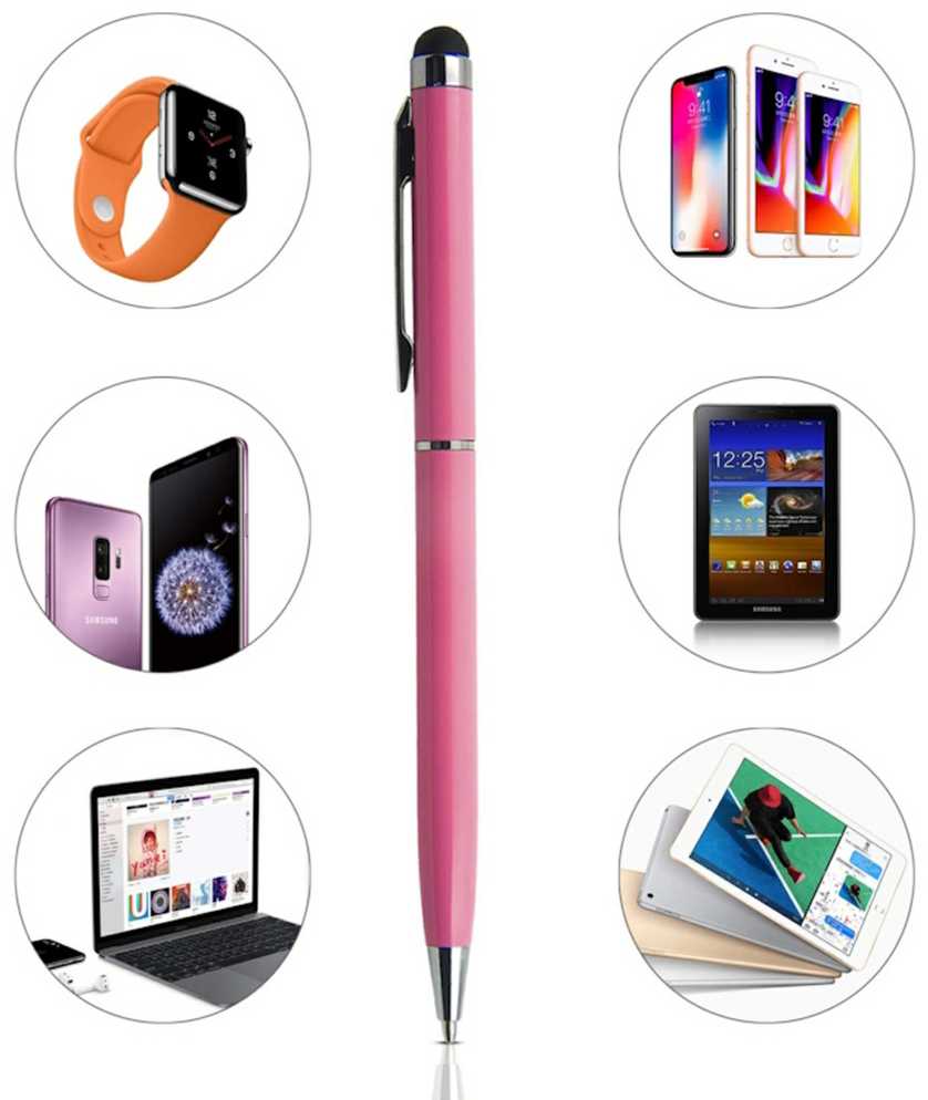 iLike PN1 Universāls 2in1 kapacitīvo ekrānu Stylus ar pildspalvu (Mobilajiem telefoniem un Planšetdatoriem) Rozā