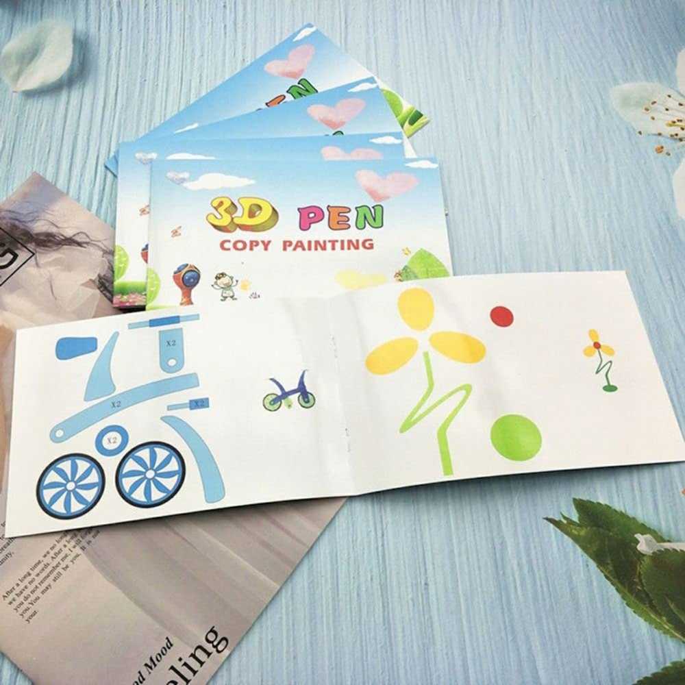 iLike S6 Zīmējumu grāmata priekš 3D drukas pildspalvas figūru veidošanai un apmācībām 40 figūras