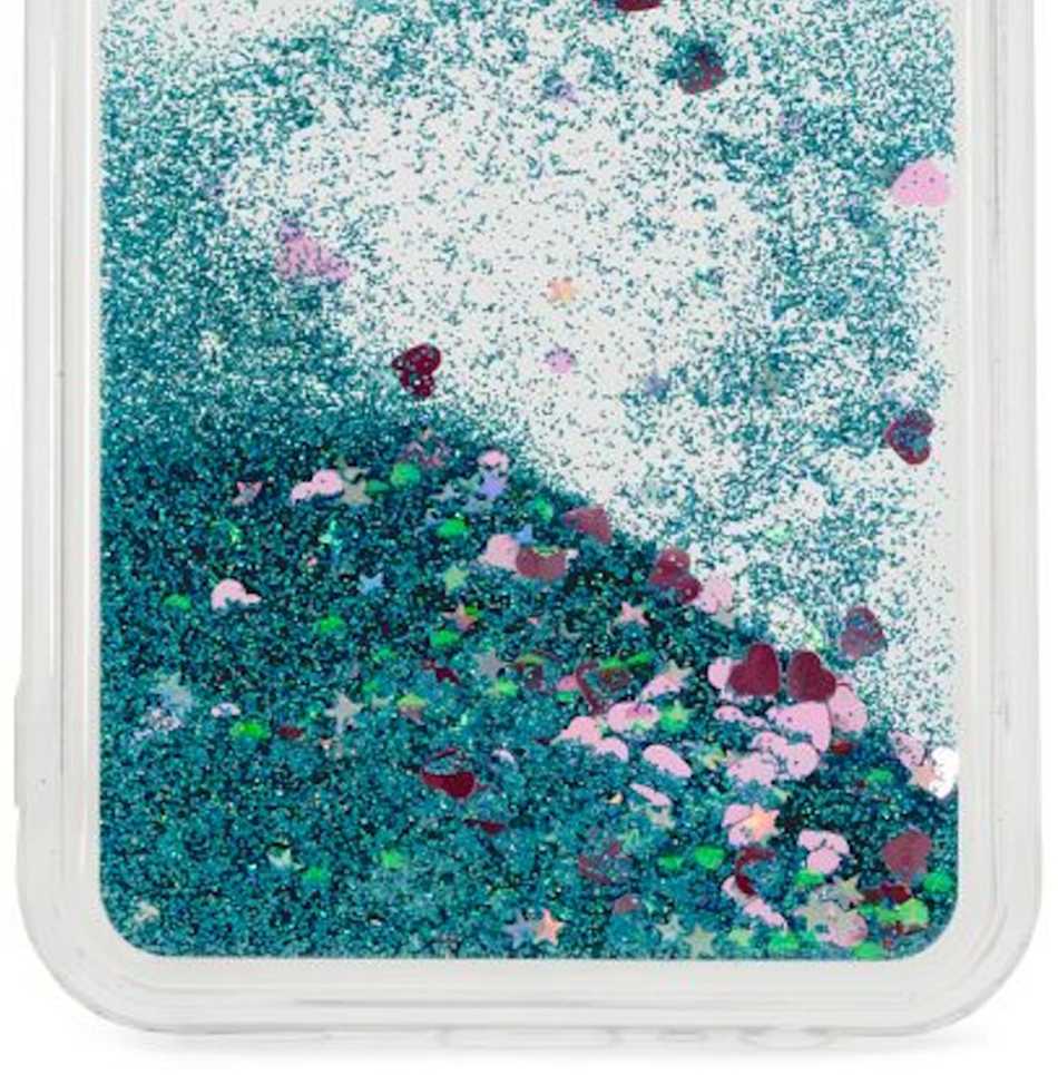 iLike Tylny pokrowiec Samsung Galaxy A35 Silikoninis dėklas Vanduo Glitter Mėlyna ILISAMA35WGB