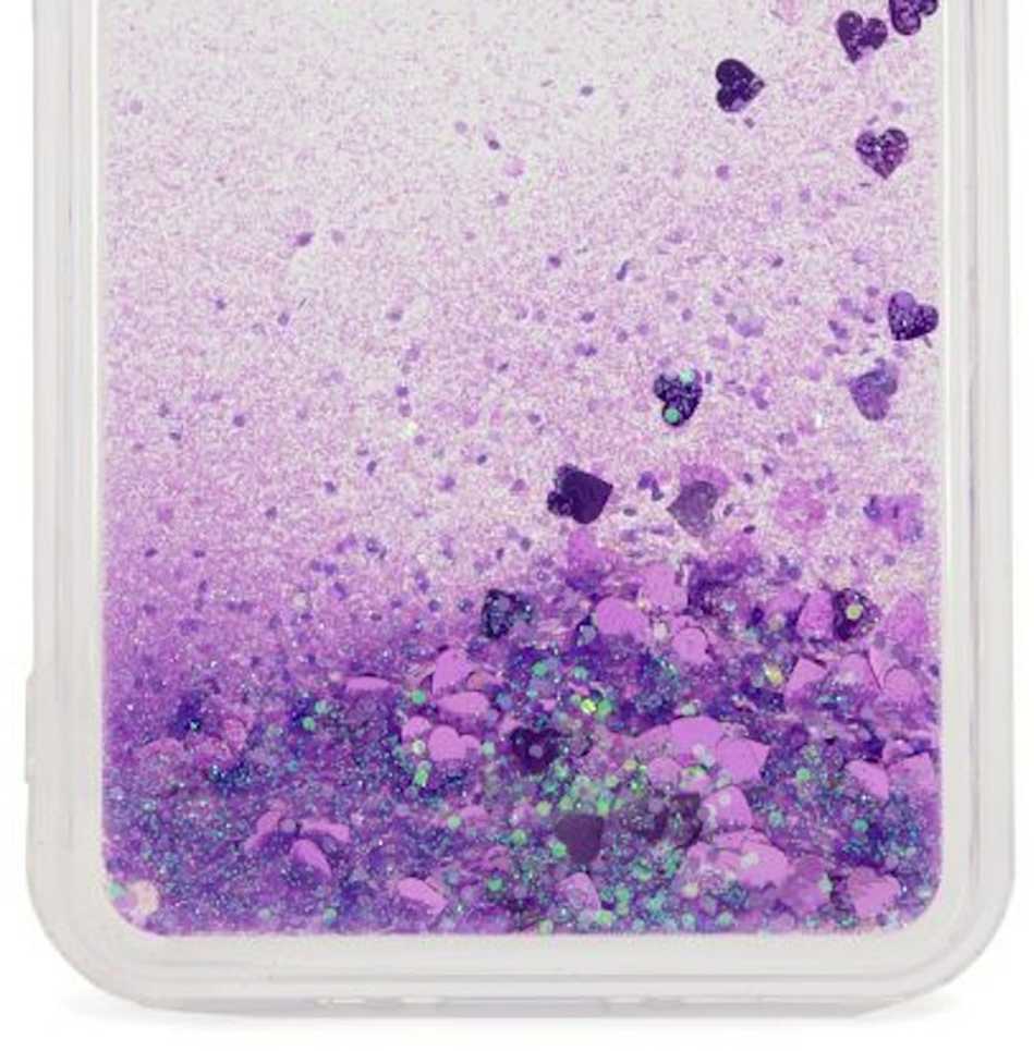 iLike Tylny pokrowiec Samsung Galaxy A35 Silikoninis dėklas Vanduo Glitter Violetinė ILISAMA35WGPU