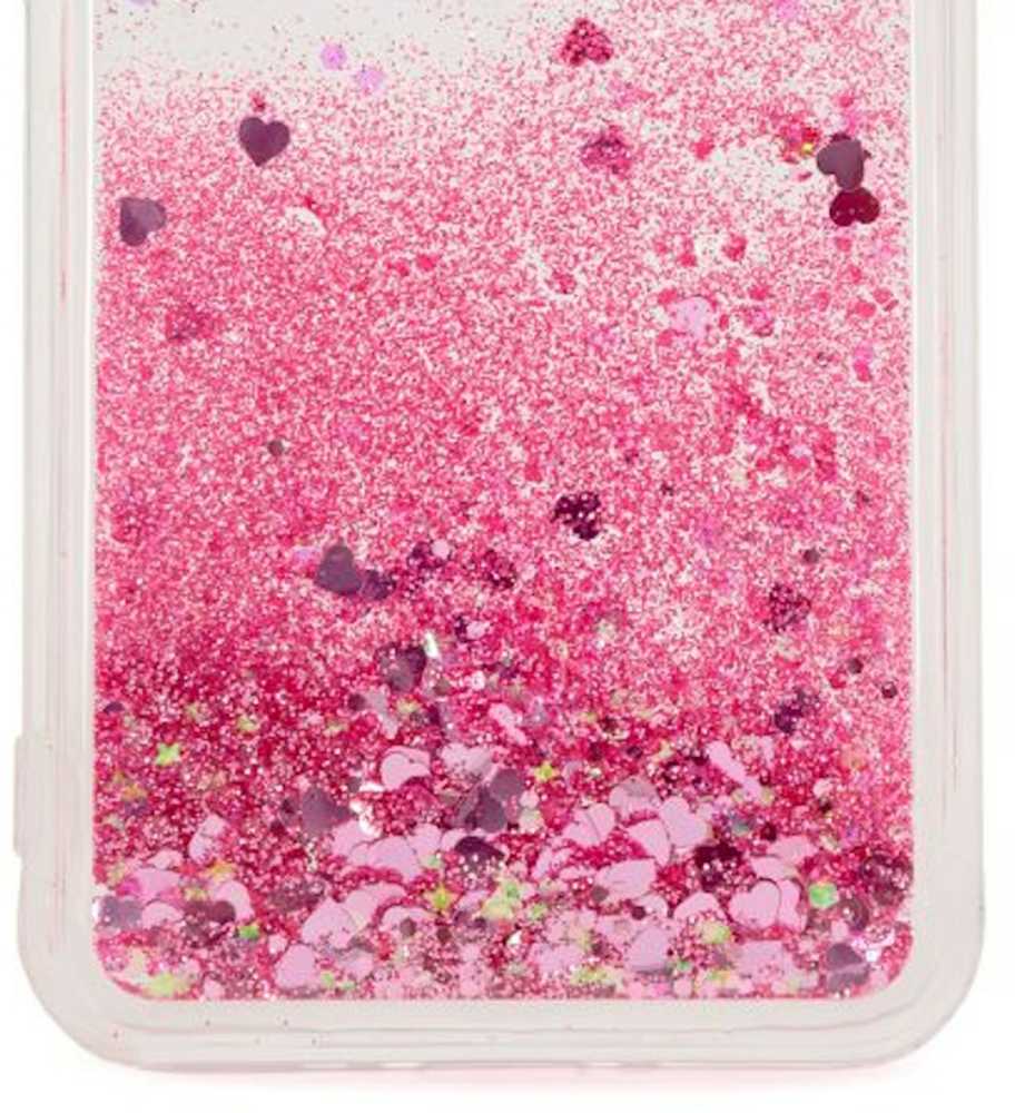 iLike Dėklas na telefon Tylny pokrowiec Samsung Galaxy A55 Silikoninis dėklas Vanduo Glitter Rožinė ILISAMA55WGP