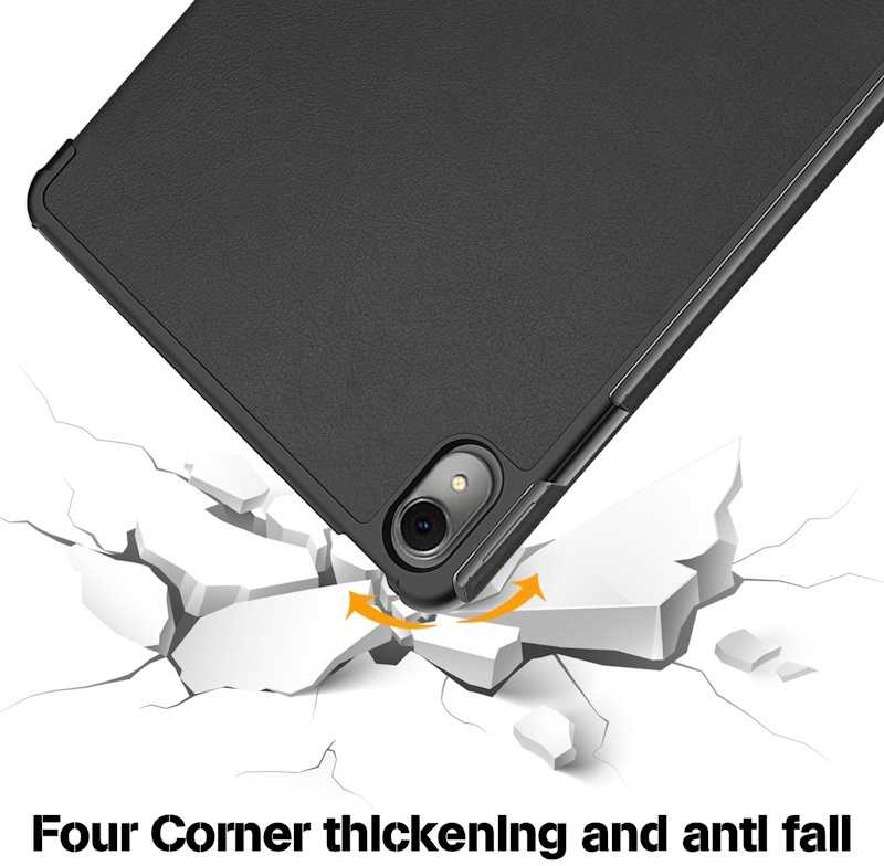 iLike Tri-Fold Plāns Eko-Ādas Statīva Maks Huawei MatePad SE 10.1'' (2022) Ags3K-W20 / Ags3K-AL20 Sakura