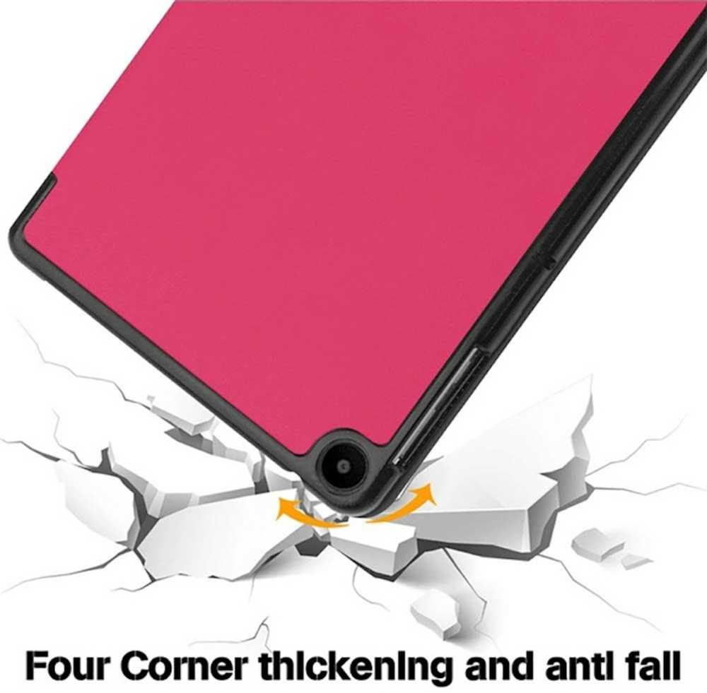 Dėklas na tablet iLike Galaxy Tab S9 Plus 12.4 Tri-Fold Eco* Leather Stand Case Coral Rožinė