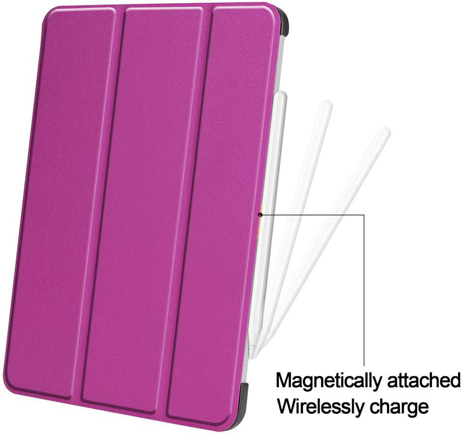 Dėklas na tablet iLike Galaxy Tab S9 FE Tri-Fold Eco-Leather Stand Case Violetinė*