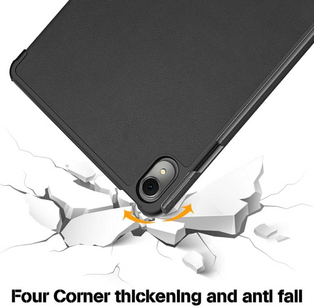 „iLike Galaxy Tab A7 Lite 8.7 T200 / T225“ planšetinio kompiuterio dėklas su trijų dalių sulankstomu ekologišku odiniu stovu „Sakura“