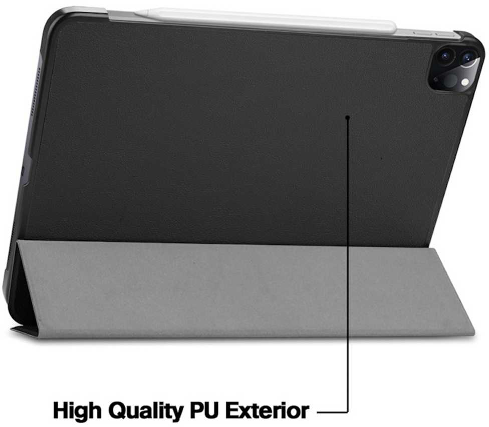 Dėklas na tablet iLike iLike Galaxy Tab A8 8.0 T290 T295 (2019) Tri-Fold Eco-Leather Stand Case Juodas