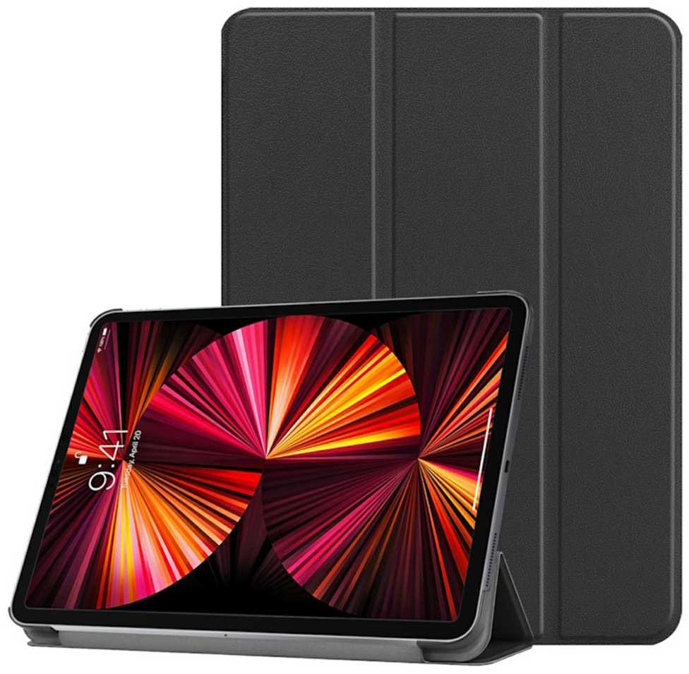 Dėklas na tablet iLike Galaxy Tab A9 8.7 X110 / X115 Tri-Fold Eco*Leather Stand Case Juodas
