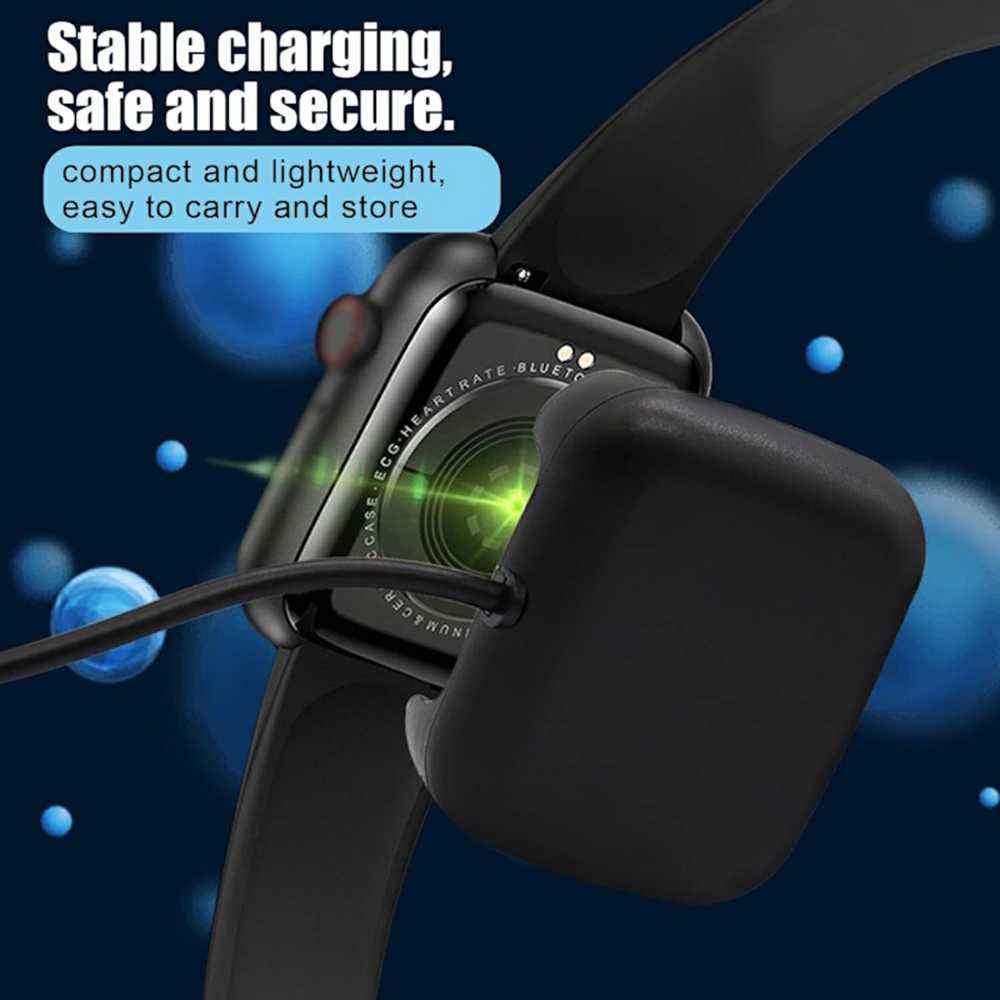 Išmanusis laikrodis iWear CH1 Universāls USB Kabeļa Lādētājs Viedajiem Pulksteņiem (37x44mm) 2-pin uzlādes pamatne