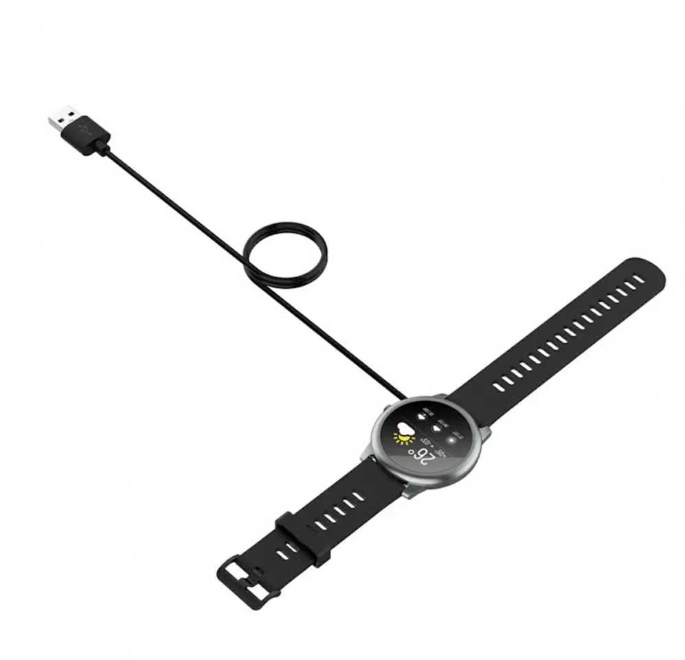 iWear CH2 Universāls USB 1m Vada Lādētājs Viedajam Pulkstenim 2-pin 4mm magnētisks