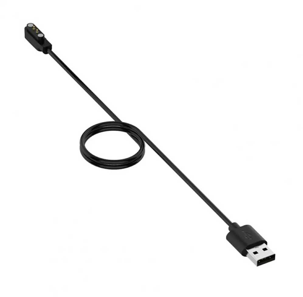 iWear CH2 Universāls USB 1m Vada Lādētājs Viedajam Pulkstenim 2-pin 4mm magnētisks