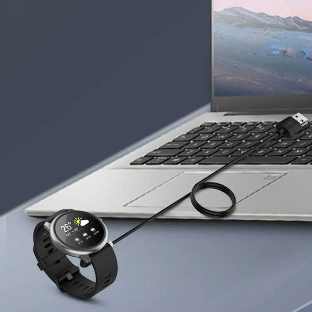 iWear CH2 Universāls USB 1m Vada Lādētājs Viedajam Pulkstenim 2-pin 4mm magnētisks