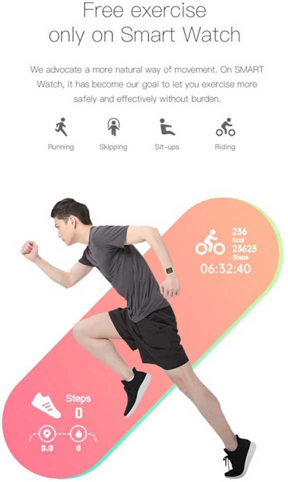 Išmanusis laikrodis iWear M7 Smart, Juodos spalvos