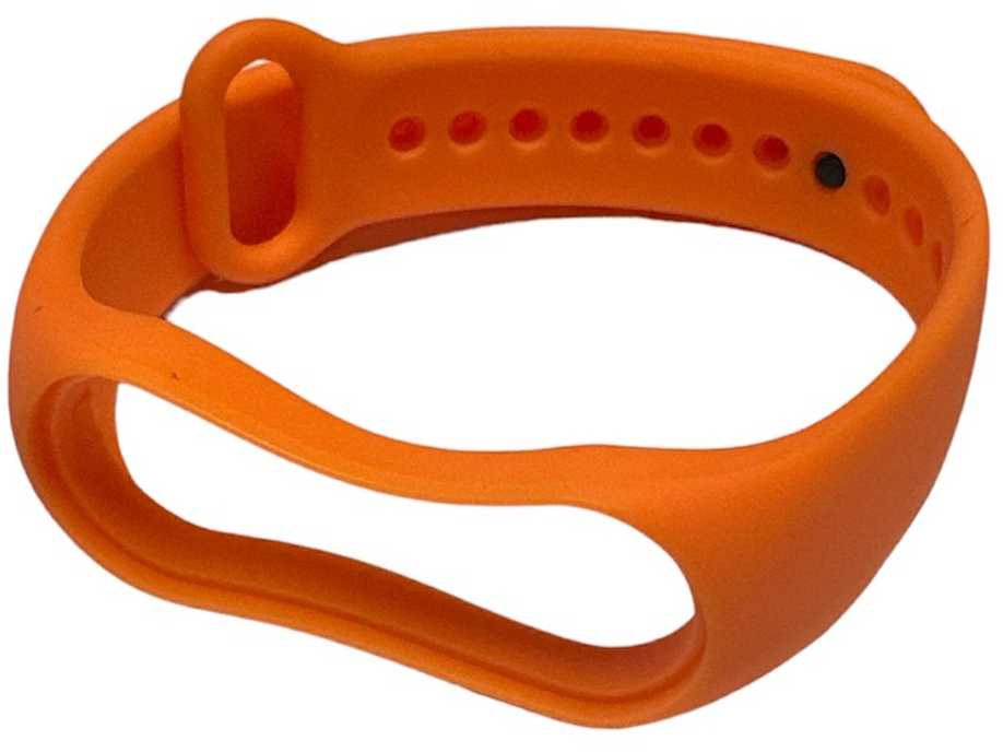 iLike iWear universalus silikoninis dirželis išmaniųjų apyrankių modeliams – SM6 SM7 SM8 (18x250mm) Oranžinė