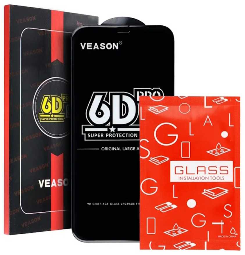 iLike Raudona Pro Raudonas PRO 6D Viso veido klijai 9H Grūdintas stiklas skirtas Apple iPhone 15 Plus su juodu rėmeliu