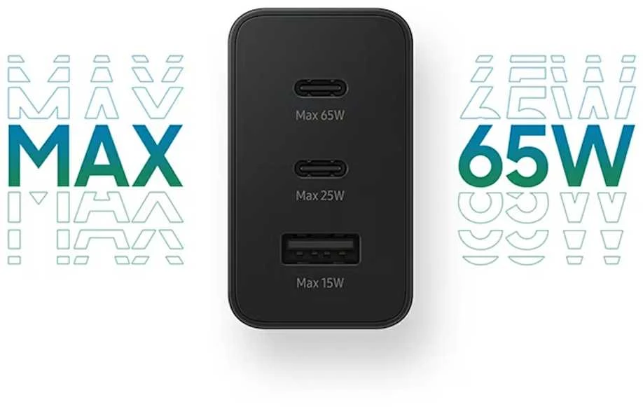Samsung T6530NBE Power Adapteris 65W Trio, Juodas