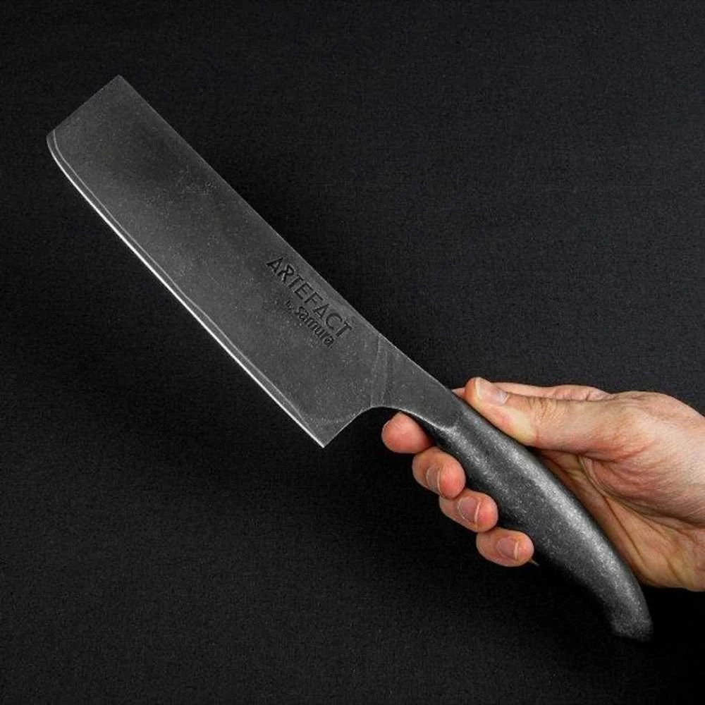 Samura Artefact Kitchen Nakiri universal peilis 170 mm AUS-10 Damascus Japan steel 59 HRC
