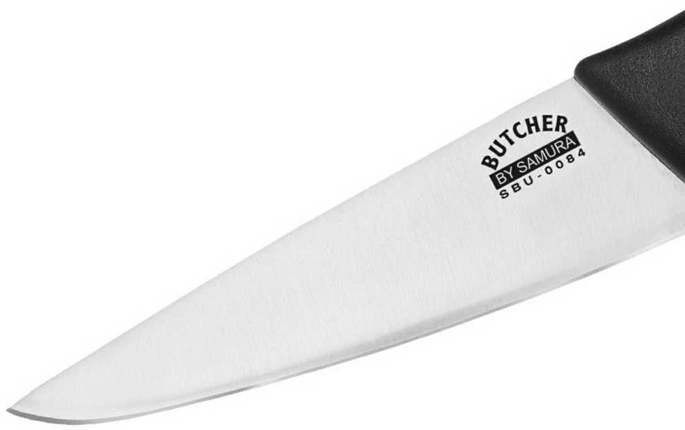 Samura Butcher Contemporary Short Chef virtuvės peilis 150 mm iš AUS 8 Japonijos plienas 58 HRC
