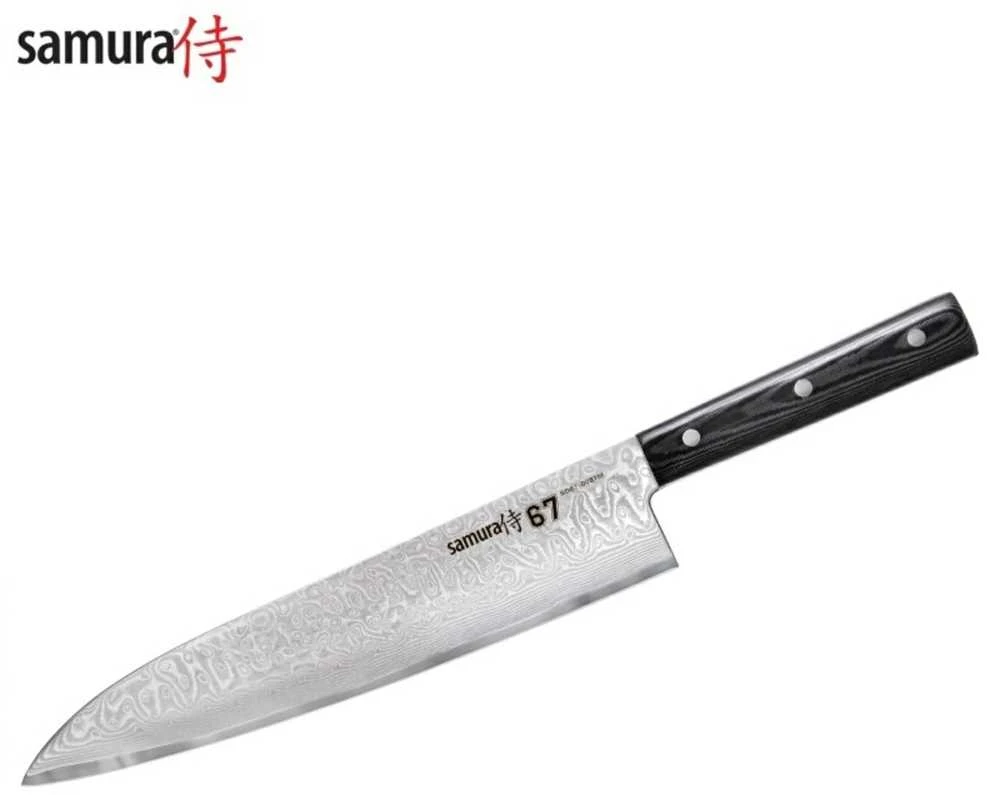 Damasko plieno Šefo peilis Samura 24 cm SD67-0087M